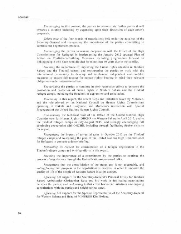Western Sahara Resolution Draft 28.04.2016 P2