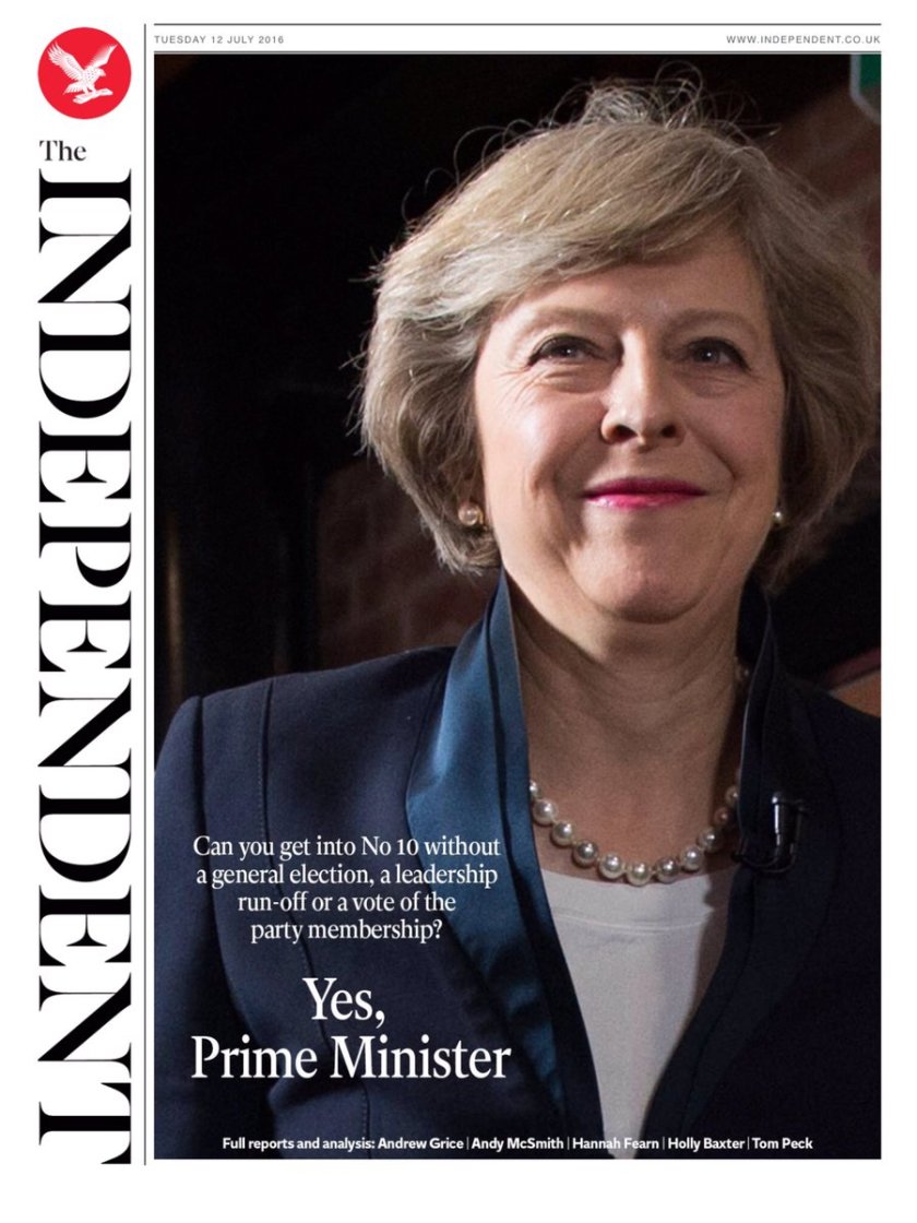 Theresa May Front Cover